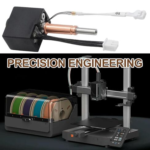 VIKKSAER 2PCS Kobra 3/Kobra 3 V2 Combo Hotend، طارد معدني بالكامل مع فوهة نحاسية 0.4 مم، يتضمن خرطوشة سخان، وثرمستور، وجورب سيليكون in Kuwait