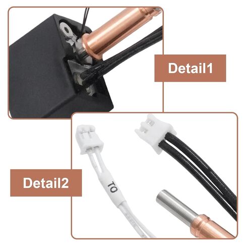 VIKKSAER 2PCS Kobra 3/Kobra 3 V2 Combo Hotend، طارد معدني بالكامل مع فوهة نحاسية 0.4 مم، يتضمن خرطوشة سخان، وثرمستور، وجورب سيليكون in Kuwait