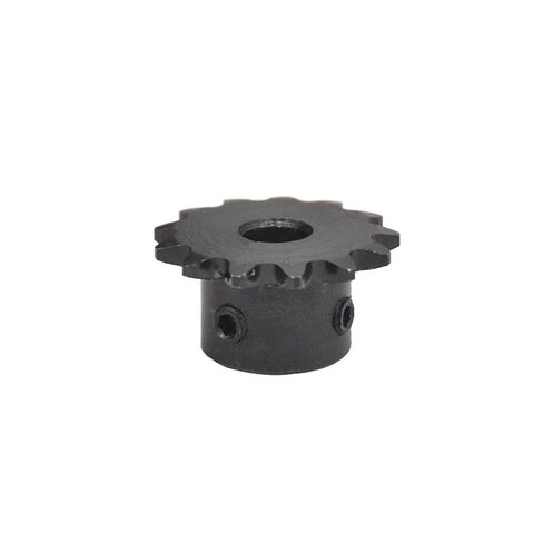 Steel Heavy Duty Motor Pinion Gear 04C 15 Teeth Industrial Sprocket Bore 6-12mm 45# Steel Two Points Chain Gear Mechanical Motor Drive(8mm) in Kuwait
