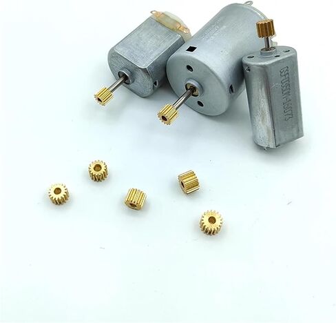 0.3M Modulus 8T 9T 10T 11T 12T 13T 14T 15T 16T 17T 18T Teeth Metal Copper Brass Gear Motor Spindle Fit 1mm 1.5mm 2mm Shaft(B 1.48mm Hole) in Kuwait