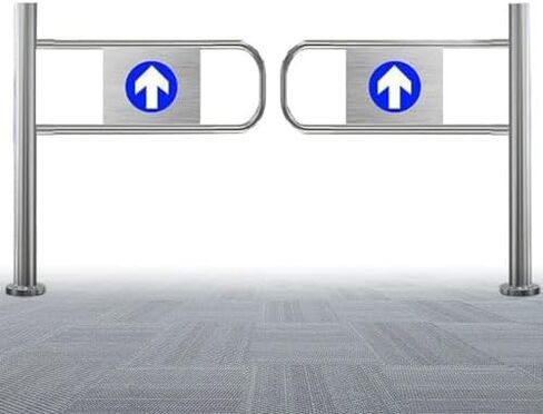 Automatic Swing Gate, One-Way Safety Entrance with Rebound, Ideal for Supermarkets, Factories, and Stores in Kuwait