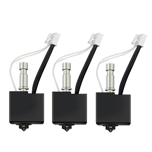 3 عبوات من الفولاذ الصلب الطارد Hotend Kit لـ Anycubic Kobra S1/Combo/ACE Pro 0.2 مم 0.4 مم 0.6 مم رأس الطباعة الساخن كتلة سخان قضيب التسخين فوهة الثرمستور لطابعة Anycubic Kobra S1 ثلاثية الأبعاد in Kuwait