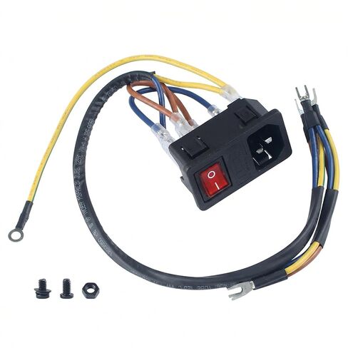 مجموعة مفاتيح الطاقة متوافقة مع BambuLab P1P/P1S/X1/X1C: استبدال وحدة تبديل المقبس مع ملحقات الطابعة ثلاثية الأبعاد لكابل التوصيل in Kuwait