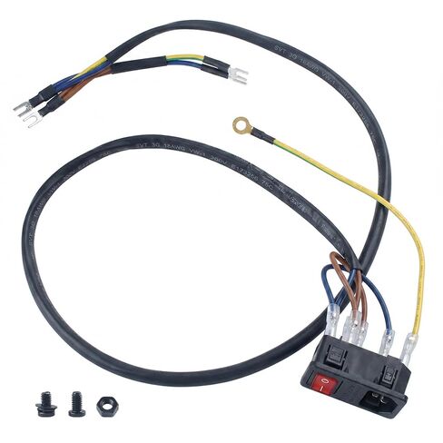 مجموعة مفاتيح الطاقة متوافقة مع BambuLab P1P/P1S/X1/X1C: استبدال وحدة تبديل المقبس مع ملحقات الطابعة ثلاثية الأبعاد لكابل التوصيل in Kuwait