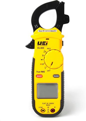أدوات اختبار UEi DL469 جهاز قياس المشبك True RMS، تيار متردد 400 أمبير in Kuwait
