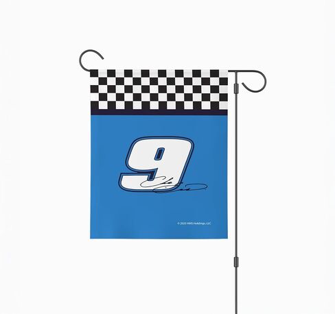 علم حديقة Northwest NASCAR، زينة مروحة خارجية مزدوجة الجوانب مرخصة رسميًا، 12 × 17 بوصة in Kuwait