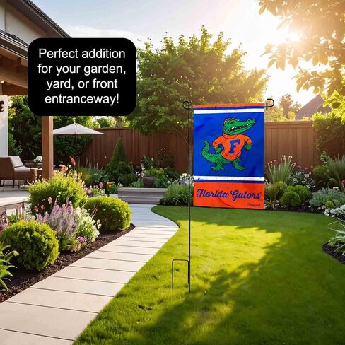 Florida Gators Vintage Retro Throwback Garden Flag with Stand Holder in Saudi Arabia