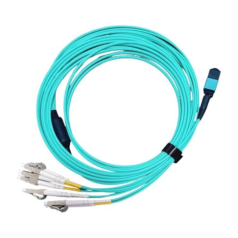 كابل OM3 متعدد الأوضاع 8 MPO/UPC إلى 4 LC من الألياف الضوئية (5M؛ MPO Transfer LC) in Kuwait