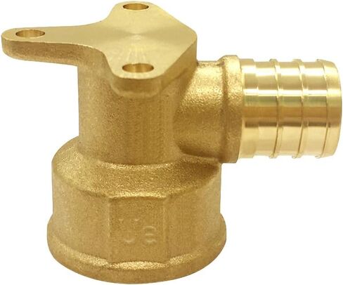 Uenede 3 قطعة LF النحاس 1/2 بوصة PEX Barb إلى 1/2 NPT أنثى مع انخفاض الأذن 90 درجة الكوع اقتران الأنابيب تجعيد المناسب in Kuwait