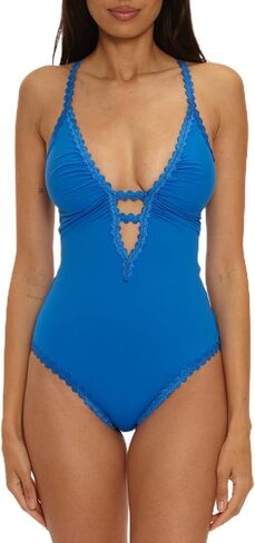 Becca Women's Bella Plunge One Piece Swimsuit, Adjustable, Bathing Suits for Women in Kuwait