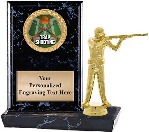 جائزة Crown Awards مقاس 6 × 6 بوصة لذكر فخ مطلق النار، وكأس رماية الفخ مع نقش مخصص، Prime in Kuwait