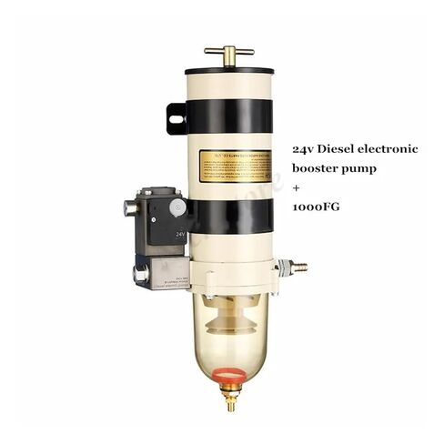 1000FG 1000FH Fuel Water Separator Assembly with 24V Booster Pump Fuel Filter for Marine Truck Parts Replacement(10Micron 2020Tm) in Kuwait