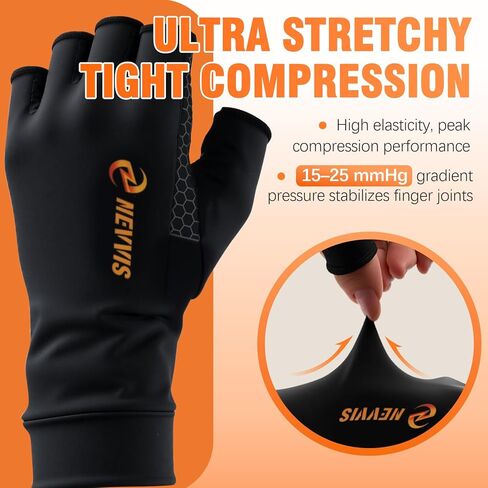 NEVVIS Compression Gloves Women Men, Arthritis Gloves for Women for Pain, Carpal Tunnel, Swelling Edema, Tendonitis, 1 Pair in Kuwait