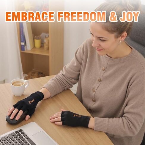 NEVVIS Compression Gloves Women Men, Arthritis Gloves for Women for Pain, Carpal Tunnel, Swelling Edema, Tendonitis, 1 Pair in Kuwait