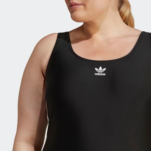 ملابس السباحة النسائية Adicolor 3-Stripes من adidas بالإضافة إلى ملابس السباحة الكاجوال - أسود in Kuwait