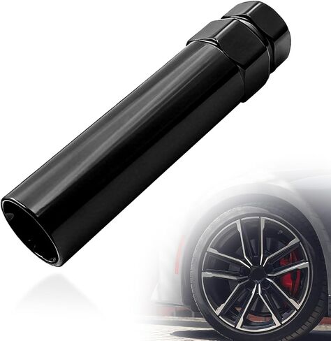 Small 6 Spline Lug Nut Socket, Wheel Lock Key Replacement Tool, Compatible with 19mm (3/4 Inch) & 21mm (13/16 Inch) Hex Wrenches, Thin Wall Tuner Socket for Most Spline Lug Nuts in Kuwait