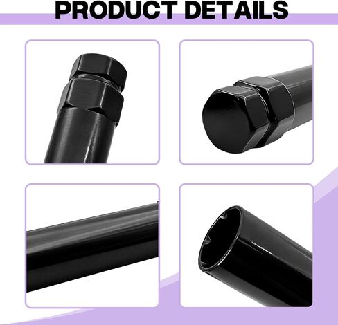 Small 6 Spline Lug Nut Socket, Wheel Lock Key Replacement Tool, Compatible with 19mm (3/4 Inch) & 21mm (13/16 Inch) Hex Wrenches, Thin Wall Tuner Socket for Most Spline Lug Nuts in Kuwait
