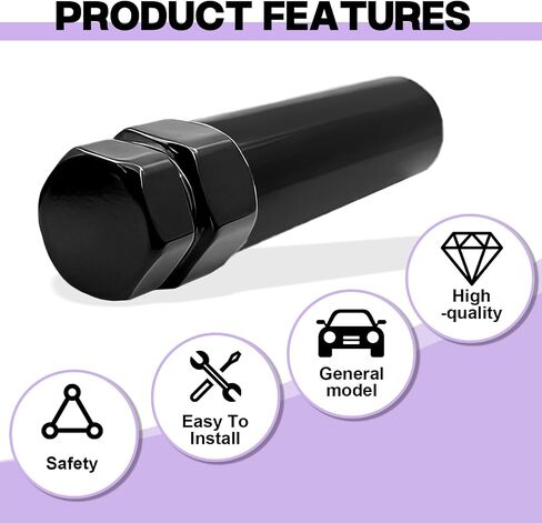 Small 6 Spline Lug Nut Socket, Wheel Lock Key Replacement Tool, Compatible with 19mm (3/4 Inch) & 21mm (13/16 Inch) Hex Wrenches, Thin Wall Tuner Socket for Most Spline Lug Nuts in Kuwait