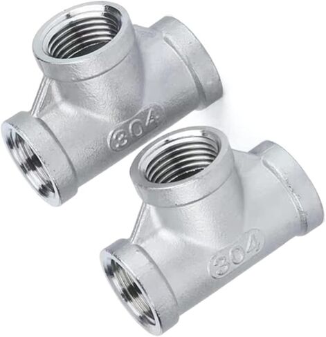 2 "DN50 TEE 3 طريقة SS304 الفولاذ المقاوم للصدأ F/F/F تركيبات الأنابيب الملولبة أنثى للمنزل المشروب وصلات المواسير in Kuwait