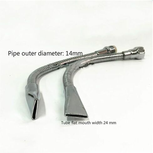 1/4" 3/8" 1/2" Metal Flexible Flat Nozzle Water Oil Coolant Pipe Hose 200mm to 1000mm Lathe Switch Flat Nozzle (Color : 800mm, Size : Male_1/4 INCH) Plumbing Fittings in Kuwait