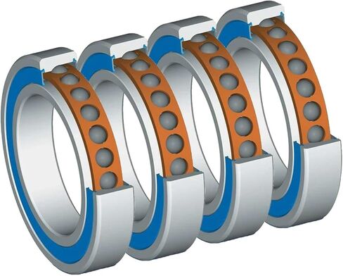 1set H71909C 2RZ HQ1 45x68x12 71909C Sealed Angular Contact Bearings Speed Spindle SI3N4 Ceramic Ball in Kuwait