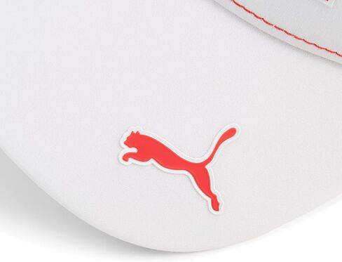 قبعة PUMA Aston Martin Lance Stroll Canadian GP - بيضاء - مقاس واحد | حافة منحنية مع قفل خلفي قابل للتعديل، تتميز بنمط منقوش بالحرارة على التاج والقناع، لأي متحمس للفورمولا 1 in Kuwait