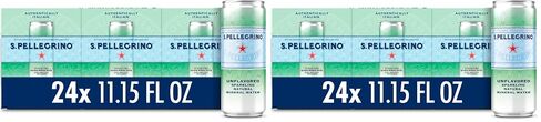 S.Pellegrino Sparkling Natural Mineral Water, Unflavored, 11.15 Fl. Oz (Pack of 24) in Kuwait
