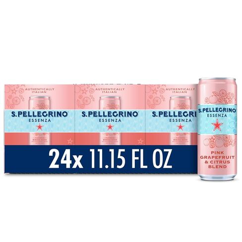 S.Pellegrino Sparkling Natural Mineral Water, Unflavored, 11.15 Fl. Oz (Pack of 24) in Kuwait