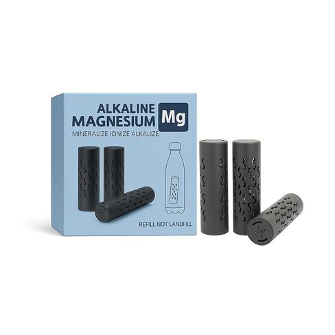 Nispira Alkaline Magnesium Water Infuser Sticks – Adds Electrolytes & Minerals Compatible with Any Bottle or Small Pitcher, 3 Pack in Kuwait