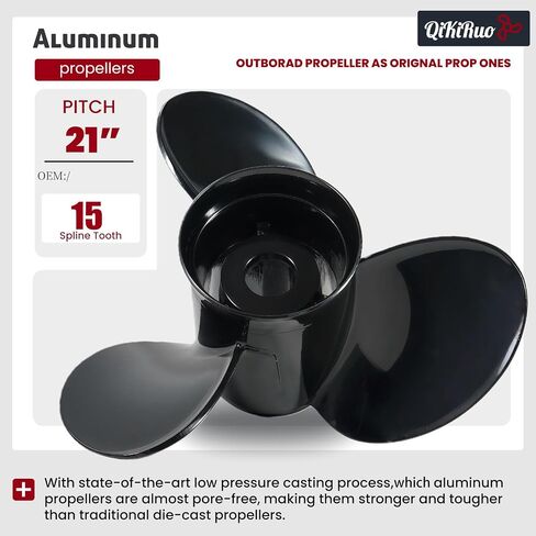 14 1/4x21,14x19 Outboard Propeller fit Yamaha 150-300HP Aluminum Props | Directly Replace for OEM/15 Tooth/for yamaha 150HP,175HP,200HP,220HP,225HP,250HP,300HP,HP Aluminum Propeller/RH in Kuwait
