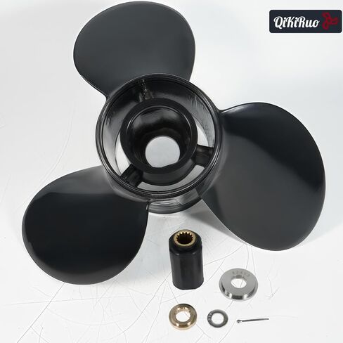 14 1/4x21,14x19 Outboard Propeller fit Yamaha 150-300HP Aluminum Props | Directly Replace for OEM/15 Tooth/for yamaha 150HP,175HP,200HP,220HP,225HP,250HP,300HP,HP Aluminum Propeller/RH in Kuwait