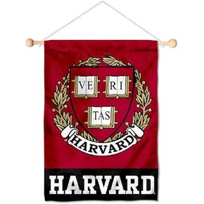 شركة College Flags & Banners Co. شعار هارفارد القرمزي للأذرع، لافتة صغيرة صغيرة وحزمة عمود in Kuwait