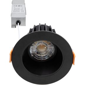 مصباح LED ساقط مضاد للتوهج مقاس 2 بوصة من Maxxima، أبيض، 600 لومن، 5 CCT | لون يمكن اختياره 2700K/3000K/3500K/4000K/5000K، تصنيف IC رفيع للغاية بدون غطاء، قابل للتعتيم، زخرفة مستديرة، 90 CRI in Kuwait