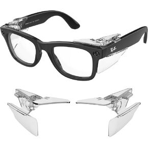 BonFook HiBloks نظارات أمان ذات تغطية كاملة دروع جانبية لـ Ray-Ban Meta Wayfarer/Headliner/Skyler & Oakley Meta HSTN in Kuwait
