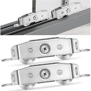 2 Pcs Sliding Patio Door Roller 304 Stainless Adjustable Sliding Door Wheel | Adjustable 304 stainless steel sliding door rollers, 300 lbs heavy load, replacement hardware for patio glass sliding doors in Saudi Arabia