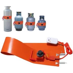 Efficient Sile Gas Bottle Heater 5kg 10kg 15kg 50kg - Metal Heating Band Pad for LPG Propane Tank Cylinder, Rapid Heating 30-100°C, Ideal for Outdoor Use in Kuwait