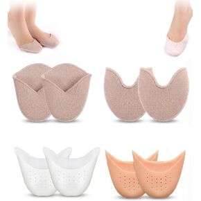 4 Pairs Toe Pads for Pointe Shoes, Ballet Dance Shoe Gel Toe Pad Accessories for Women in Saudi Arabia