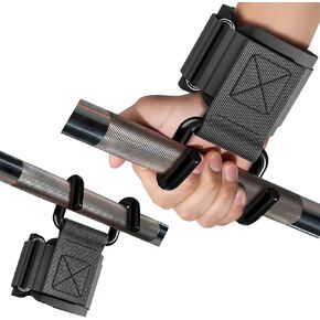Weight Lifting Hooks, 330 LB Weightlifting Grip Hooks, Heavy Duty Lifting Wrist Straps for Pull-Ups, Strength Training and Deadlifts, Wrist Strap Hook for Men and Women in Saudi Arabia