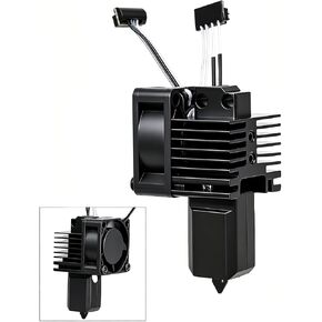 مجموعة كاملة P1S Hotend 0.4 مم لطابعة Bambu Lab P1S/P1P ثلاثية الأبعاد | فوهة MPVD مطلية بطبقة مضادة للالتصاق مع سخان سيراميك وثرمستور ومروحة تبريد لطابعات Bambu Lab P1S/P1P in Kuwait