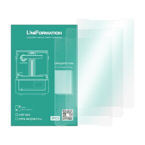 فيلم إصدار UniFormation GK3 NFEP إصدار مطور 2.0 لحافة الطابعة ثلاثية الأبعاد مع فتحات، 320 × 200 × 0.15 مم (3 قطع/مجموعة) in Kuwait