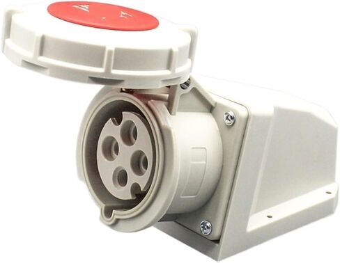 Connector Industrial Plug Docking Male and Female 3-core 4-core 5-Hole Waterproof IP67 Aviation Socket 16A/32A(3-core16Asurface-mountedsocket) in Kuwait