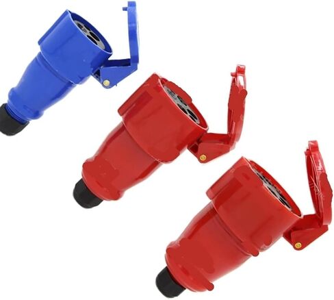 1 PCS Nylon Waterproof Plug and Socket 3-Core 3P16A 3-Core 32A IP44 Connector for Industrial Use(4 Core 32a Connector) in Kuwait