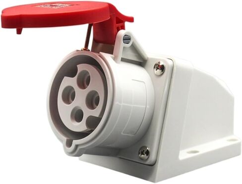 Non Explosion Proof Industrial Plug 3-Hole 5-core Waterproof Aviation Socket 16A32A Male and Female Docking Connector(5-core16Aconcealedsocket) in Kuwait