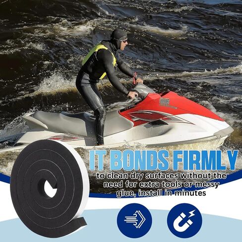شريط ختم الفتحة البحرية 1 × 1 بوصة، حشية إسفنجية EPDM لخلية مغلقة شديدة التحمل، تجريد الطقس ذاتي اللصق لمقصورات محرك القارب، وفتحات RV وأبواب التخزين البحرية in Kuwait