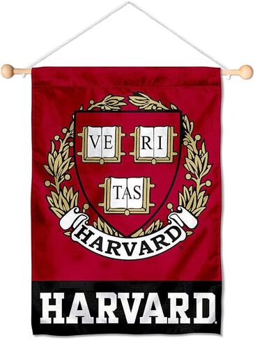 College Flags & Banners Co. Harvard Crimson Coat of Arms Mini Small Banner and Pole Bundle in Kuwait