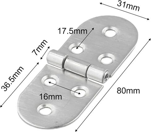 180 Folding Flush Mounted Stainless Steel Table Hinges Cabinet Furniture 1Pcs in Kuwait