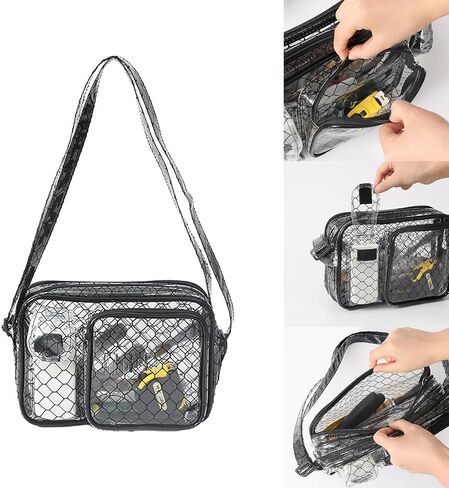 Versatile Bag Transparent PVC Shoulder Bags Large Capacity For Semiconductor Cleanrooms Clear Pvc Bag in Kuwait