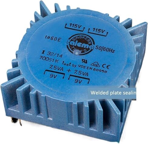 Double 9V 15W Square PCB Welding Plate Sealing Ring Cow Ring Transformer 15VA in Kuwait