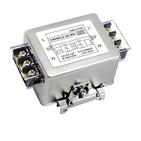 Single-Phase Two-Stage AC Power Filter 115/250V CW4EL2-3/6/10/20/30/35/40A-RG Rail Type Anti-Interference EMI Filter Module(CW4EL2-10A-RG) in Kuwait