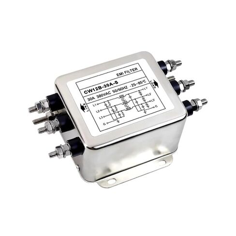 Three-Phase Three-Wire CW12B-10A/20A/30A/40A/50A/60A-S Power Filter 380V Inverter S Type CW12B-10A-S CW12B-30A-S(CW12B-40A-S) in Kuwait